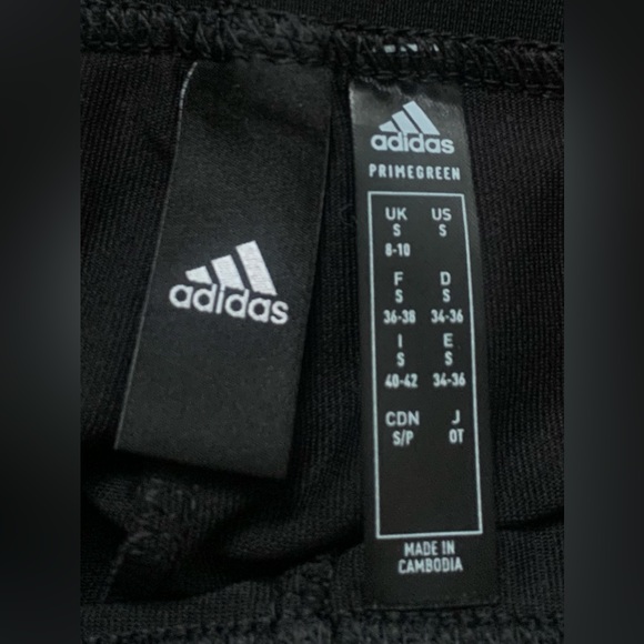 Adidas Floral Theme Leggings exposed elastic waistband Size-S NWOT - Picture 13 of 16